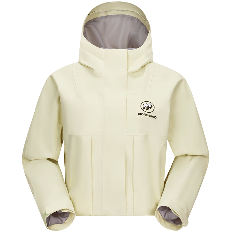 CAMEL Women's Single-Layer Windbreaker Jacket, Outdoor Windproof And Waterproof Short Mountaineering Coat A25BA6LB139, Aloe Green, XL