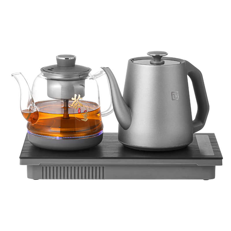 Biooner Pure Titanium Fully Automatic Water-Heating Electric Kettle Tea Station, Tea Table, Built-In All-In Machine, Electric Teapot, Tea Set, Electric Tea Stove Set S82 Pure Titanium Steaming Tea Model