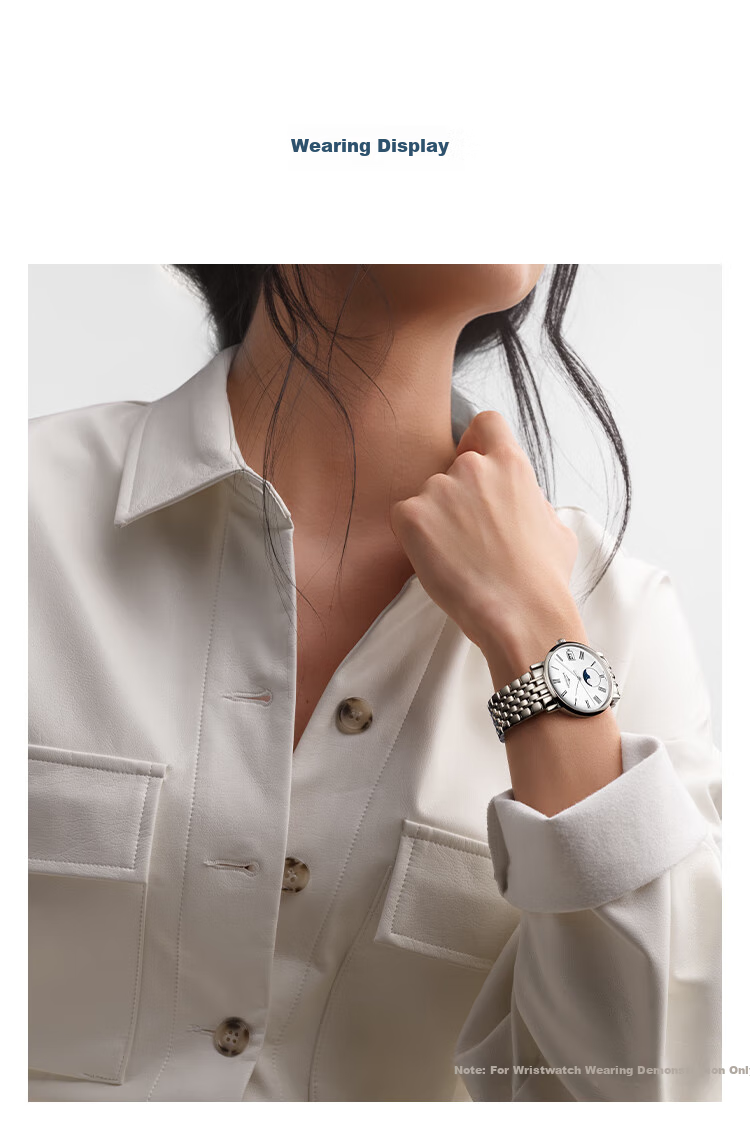 LONGINES Swiss Watch, Elegant Collection, Women's Steel Strap Quartz Watch L43304116 4