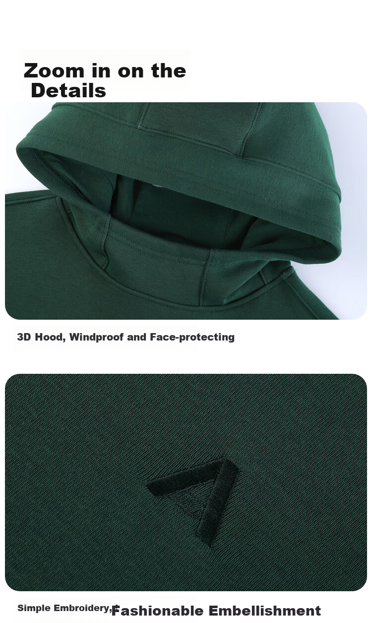Annil Children's Clothing Hooded Sweatshirt for Boys And Girls, New Winter 2024 Style, Black, Size 140 17