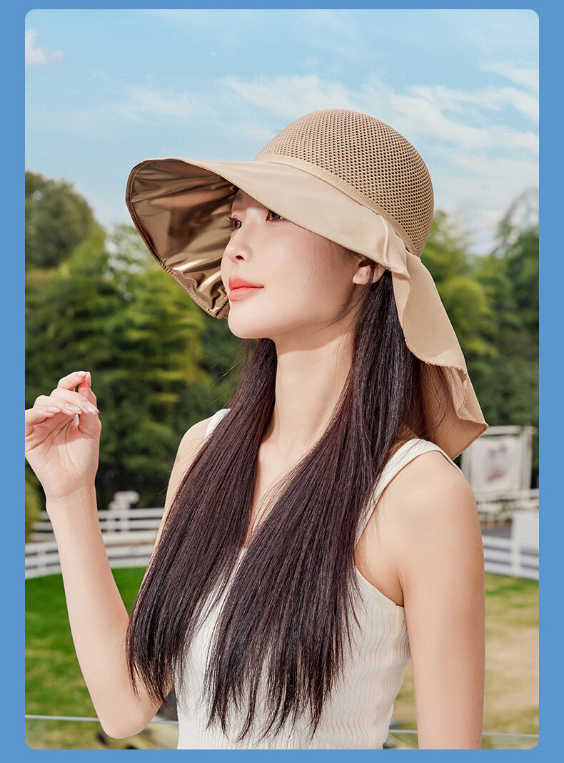 TUCANO Sun Protection Hat for Women, Sun Visor Cap, Summer Black Gel UV Protection Cycling Hat with Wide Brim And Round Top 5