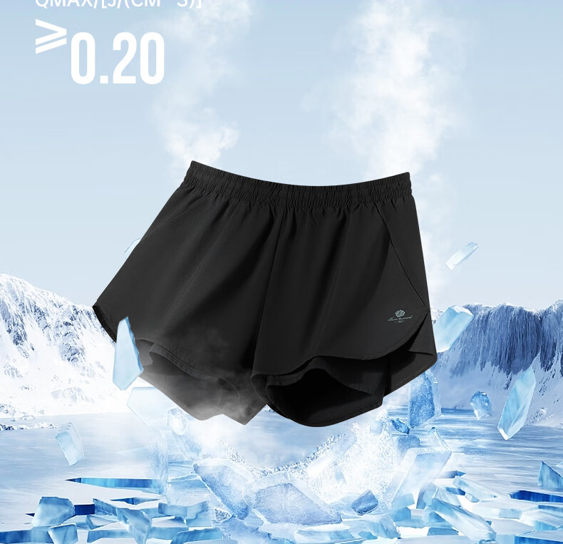 361° Women's Sports Shorts Spring Summer Sun Protection Quick-Dry Running Fitness Cooling Loose Lined Pants 662624702H-3 8