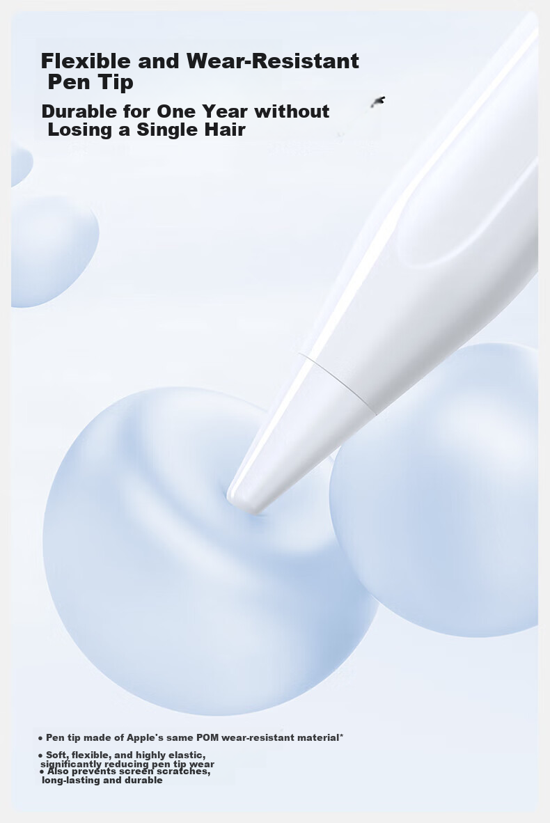 Shanmo Capacitive Stylus Compatible with IPad 2026 Pro/Air/Mini, Apple Pencil Alternative, Second-Generation Anti-Mistouch Writing And Touch Pen with Light Display on Body 9