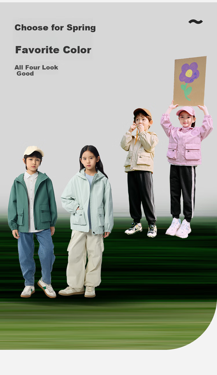 BALABALA Children's Outerwear, Boys And Girls Jacket, Spring 2025 Protective Coat [Same As In-Store], 202125105204 6