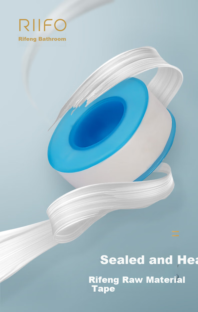 Rifeng PTFE Tape for Faucet Sealing, Waterproof Adhesive Tape for Angle Valve Fittings, Raw Material Tape, 25 Meters 2
