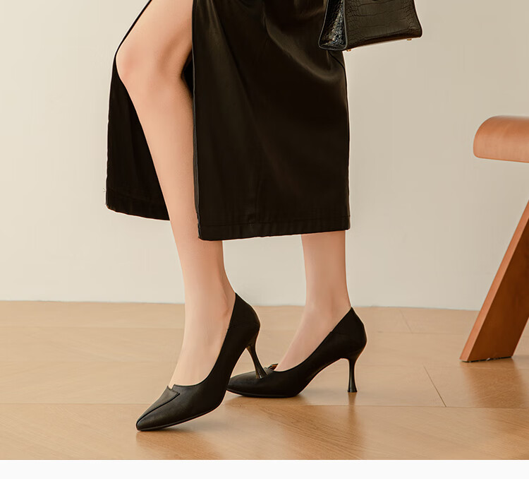 Dusto High Heels for Women, Spring Thin Heel 2026 New French Pointed Toe Shoes, Elegant to Match Dresses, Sophisticated High Heels Pumps 3