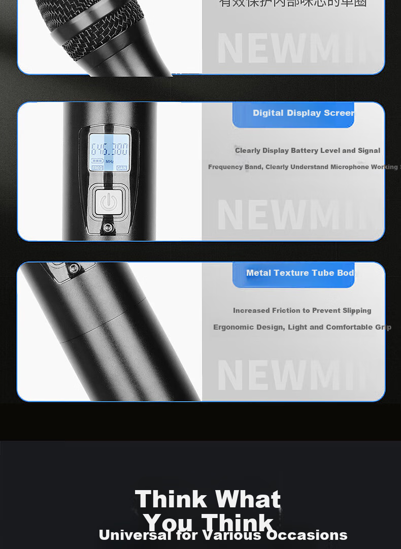 HYUNDAI HD01 Wireless Microphone, U-Band Wireless Handheld Two-Channel, Specially Designed for KTV, Wedding, And Stage Performances 15