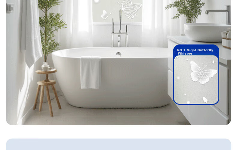 Zichen Window Static Cling Frosted Film, Light-Transmitting But Opaque Window Sticker, Glass Decal, Bathroom Privacy Film 9