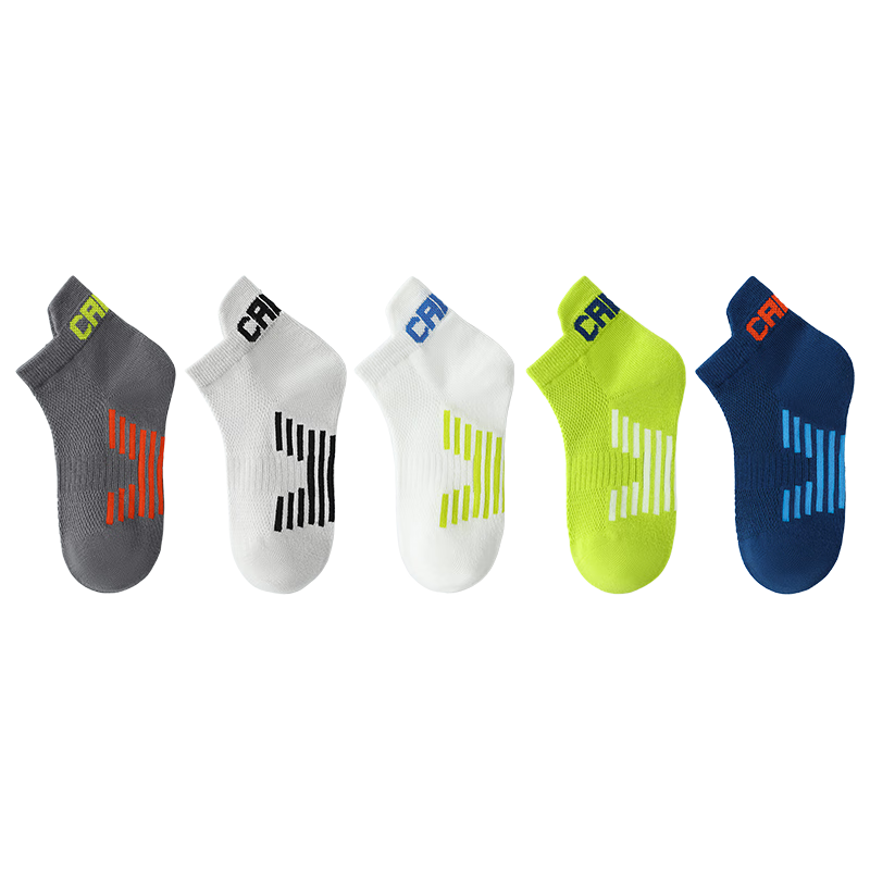 MiiOW Boys' Socks, Summer Thin Style, Children's Cotton Mesh Socks, Youth Boys' Sports Breathable Mid to Big Kids Short Socks