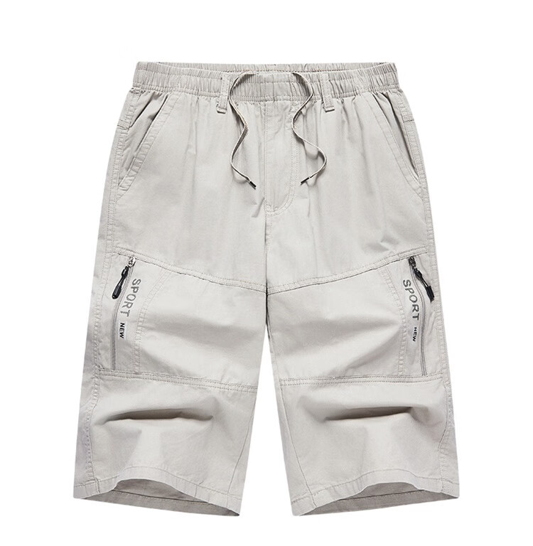 TUCANO Men's Summer Cotton Comfortable Casual Sports Five-Point Shorts Versatile Fashion Work Pants Dark Gray AL 2