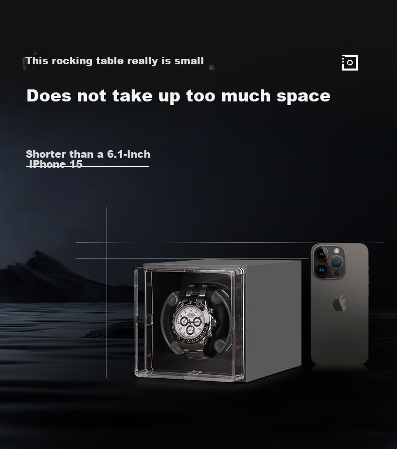 DrikLux Watch Winder, Mechanical Watch Home Use Anti-Magnetic Watch Winder, Automatic Watch Self-Winding Device, Rotating And Coiling Small Storage Watch Box 2