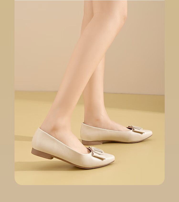 Dusto Pointed Toe Low-Cut Women's Flats, 2026 New Spring Style, Low Heel Flat Shoes, Loafers, Soft Sole, Commuter Women's Shoes 1
