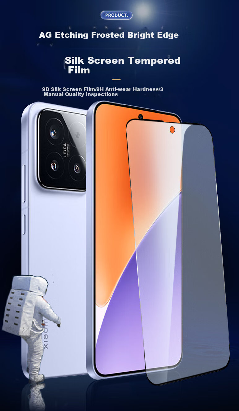 Smorss Tempered Glass Screen Protector for Xiaomi 15 Pro/15 Ultra, Frosted Film, Full Coverage, Gaming Anti-Sweat Anti-Drop Light Fingerprint Resistant Protective Film 1