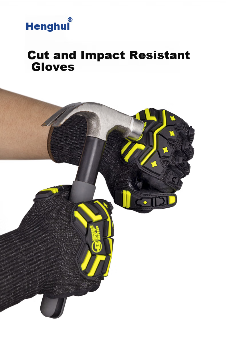 Henghui Anti-Collision And Cut-Resistant Touchscreen Gloves, Mechanical Rescue Shock-Absorbing Anti-Smashing Oil Mining Drilling Logging, Non-Slip Wear-Resistant Anti-Puncture Anti-Cutting DGX61 1