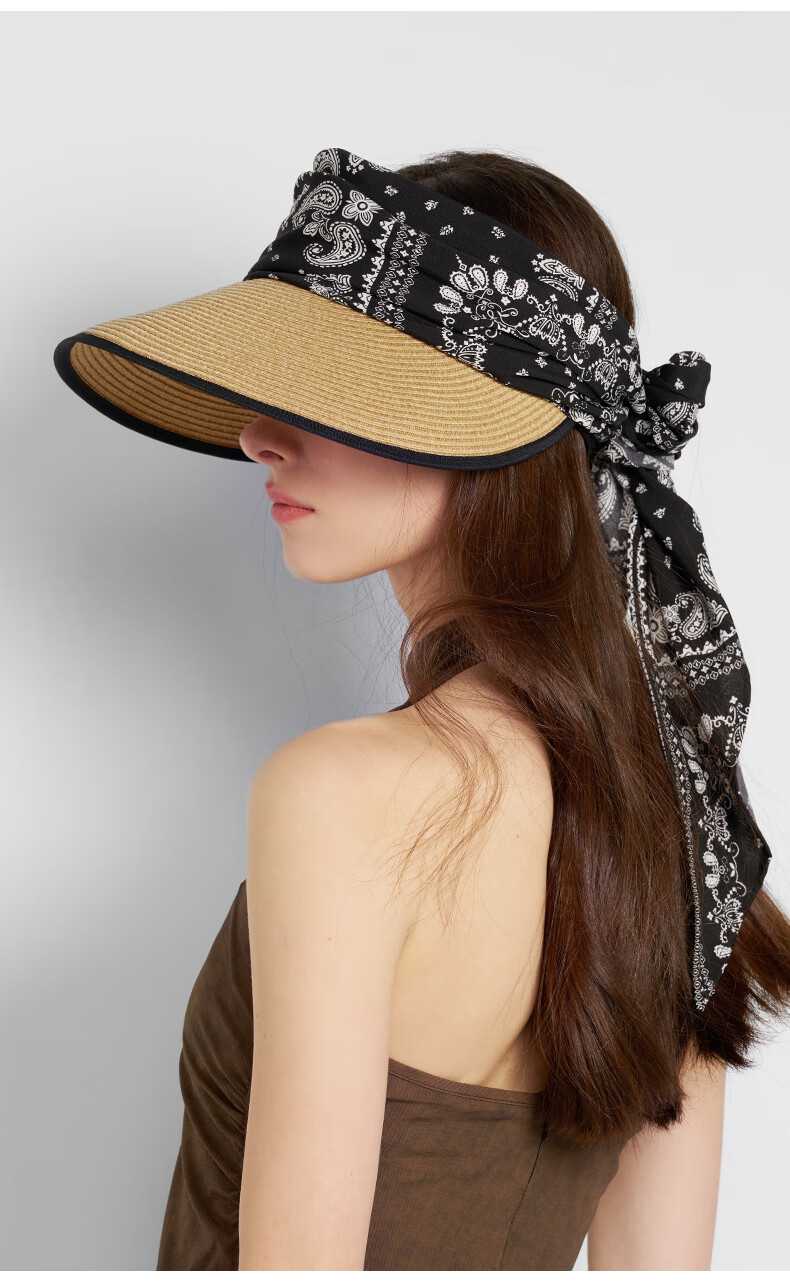 Kenmont Spring And Summer Loose Wide Brim Straw Hat for Women, Foldable Sun Hat with Face Protection, All-Around Sunshade Hat 6241 3