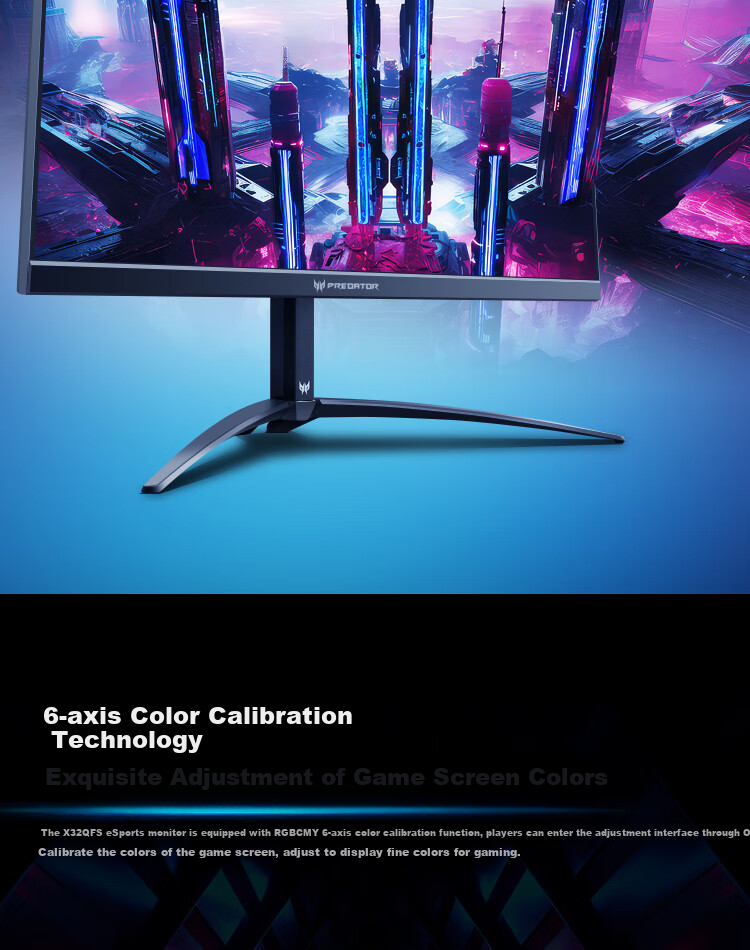 Acer 31.5-inch 6K+ IPS Quantum Dot HDR Creator Monitor PE320QXT 15