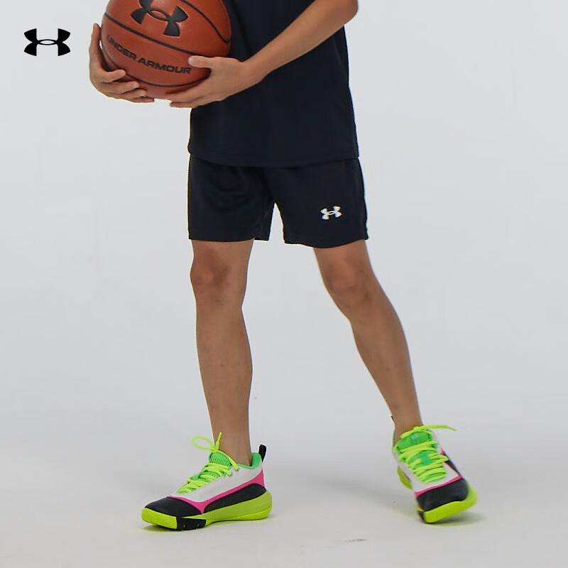 Детские спортивные шорты UNDER ARMOUR для мальчиков, быстросохнущие, для тренировок на открытом воздухе, бега, студенческих соревнований, баскетбольная форма