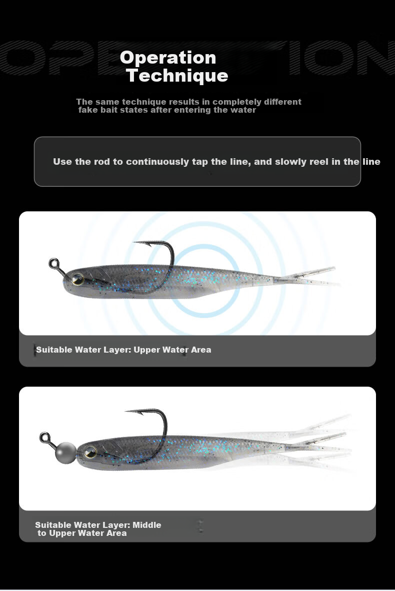 Guowangluya Micro Lead Hook, Fire Basting Tomidostu Hook, Reinforced Small Weight Invisible Worm Hook, Black Pit Lead Hook 5