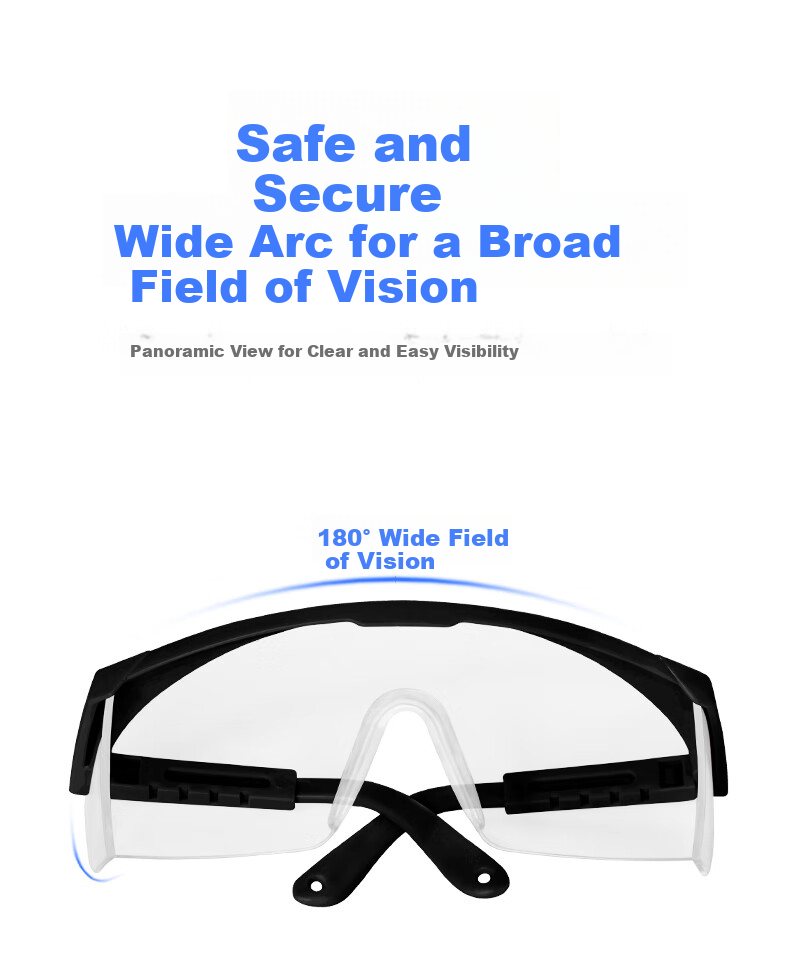 WOLSGIN Safety Goggles SG-71003AF, Windproof, Dustproof, Impact-Resistant, Anti-Fog, Protective Eyewear, Pollen-Proof, Industrial, Anti-Cutting, Splash-Proof 9