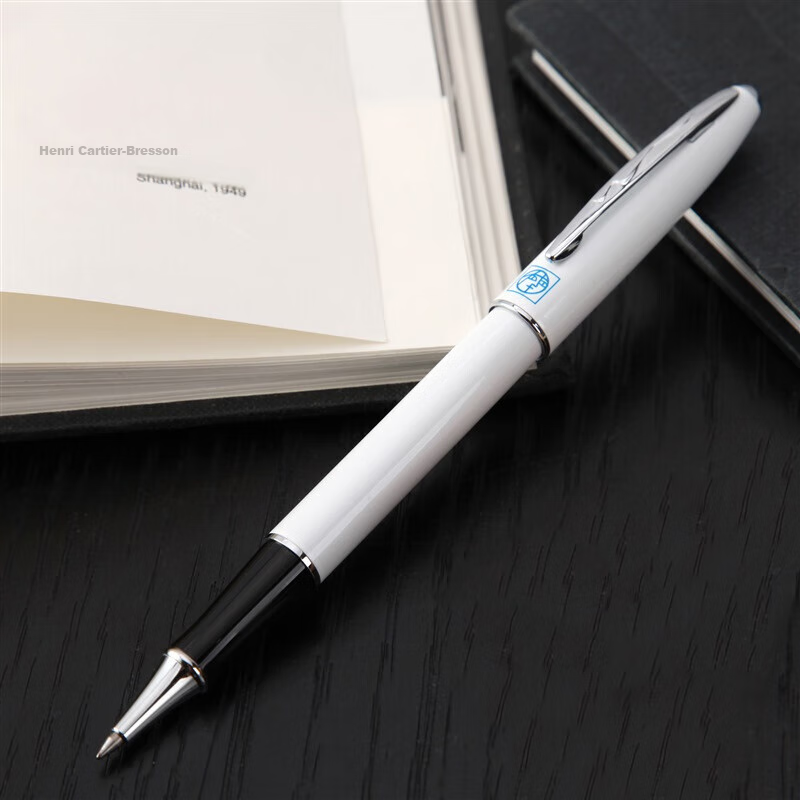 Pimio Ballpoint Pen, Signature Pen, Business Office Gift, Adult Signing Pen, Student Handwriting Practice Pen for Men And Women, Graduation Gift, 0.5mm, 606 Pearl White