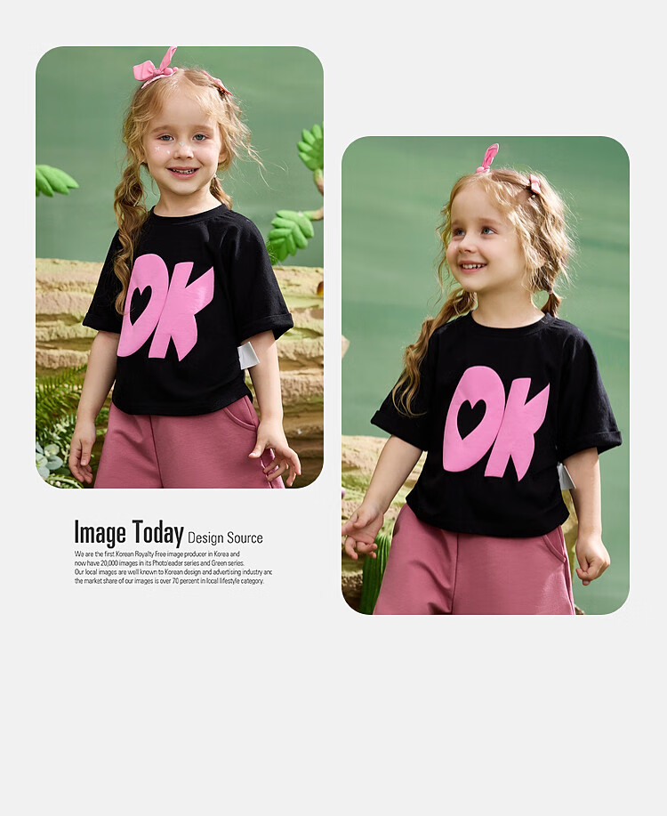 ASK JUNIOR Children's Running Sports Set, Girls' Summer Outfit with Printed Design, Toddler And Baby Two-Piece Set Including Short-Sleeve Top And Shorts 3