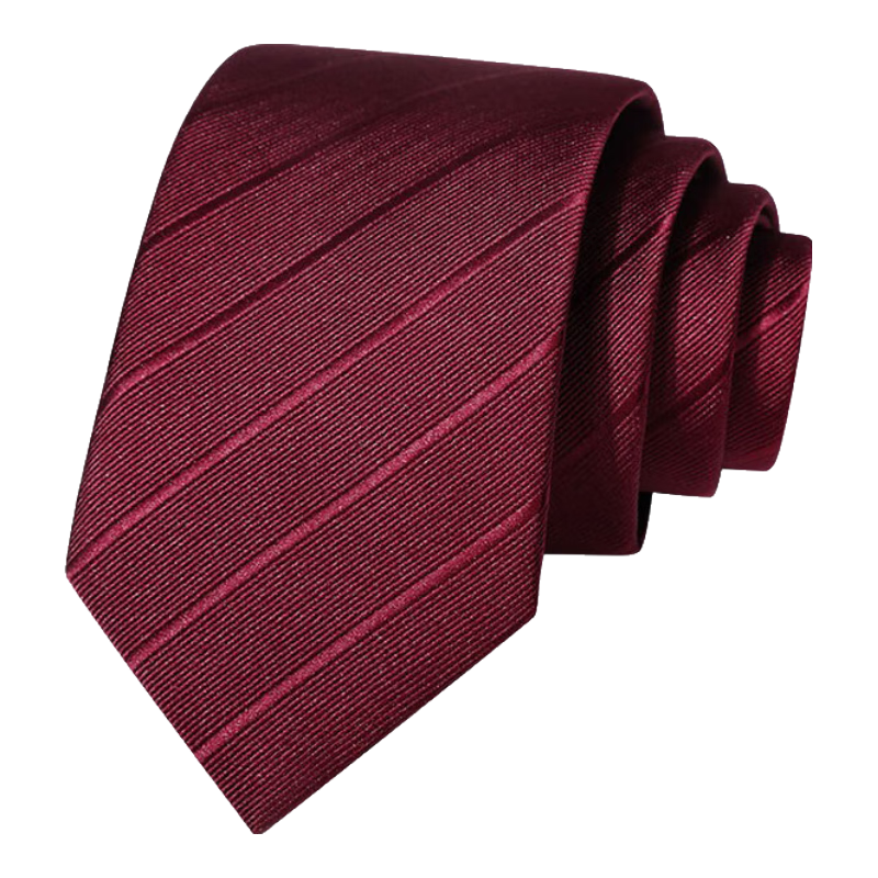 CARTELO Men's Pre-Tied Zipper Tie, Formal Business Wedding Groom Groomsman Lazy Suit Necktie Gift Box Set Wine Red