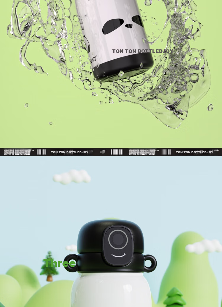 Dundun Bottled Joy Insulated Mug with Fingerprint Unlock, Wang Yibo's Same Style, Large Capacity Cup, Portable Student Water Bottle 7