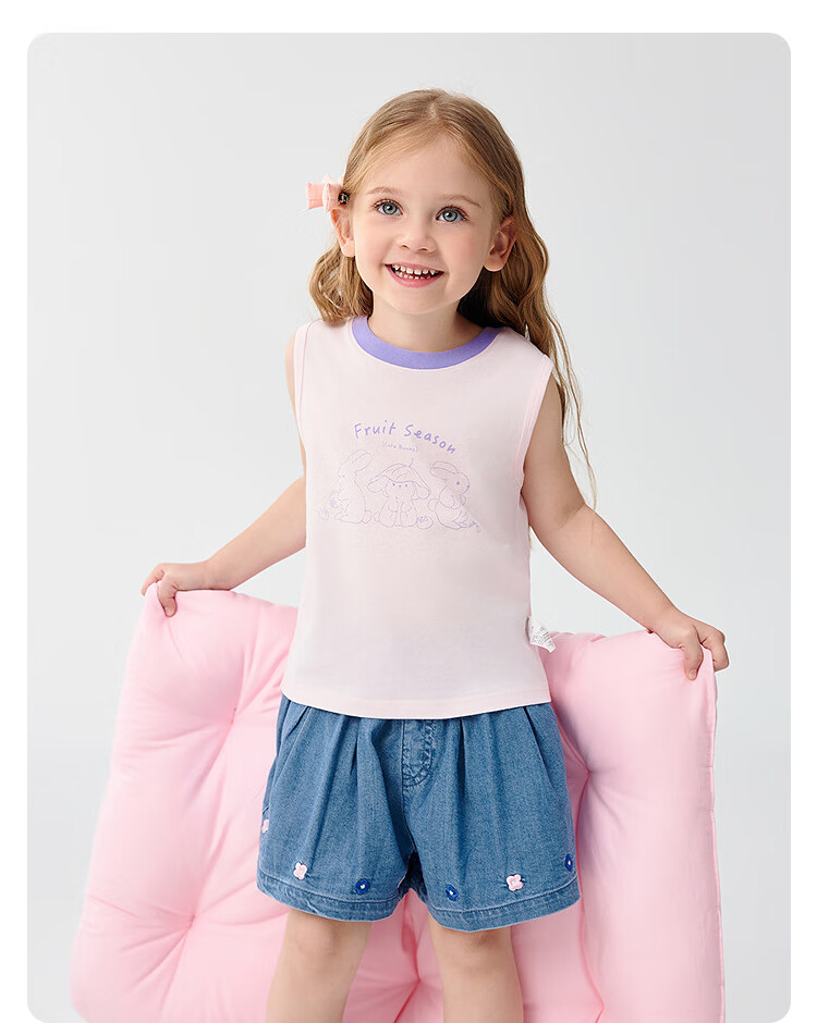 BALABALA Baby Vest Summer Sleeveless Short Sleeve Boys Girls Toddler Homewear Kids Underwear 208225169201 18