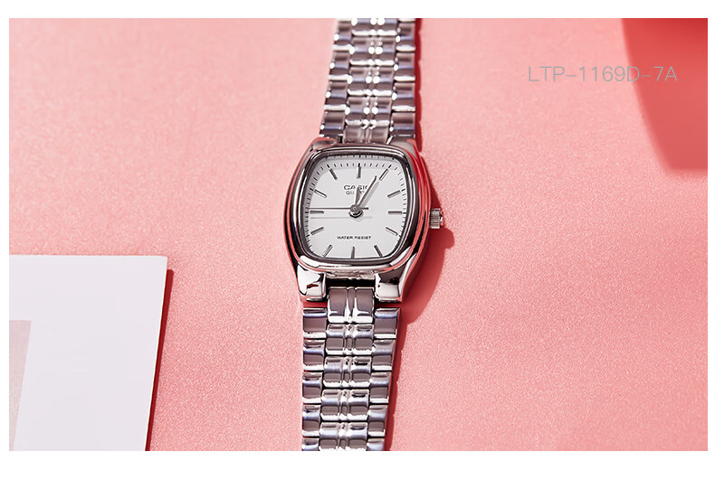 CASIO Women's Gold Vintage Barrel Small Square Quartz Watch LTP-1169D-1A Valentine's Day Gift 2