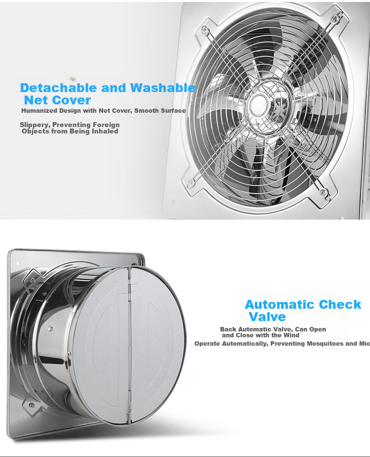 Penck 6-Inch Stainless Steel Industrial Exhaust Fan Ventilation Fa 15