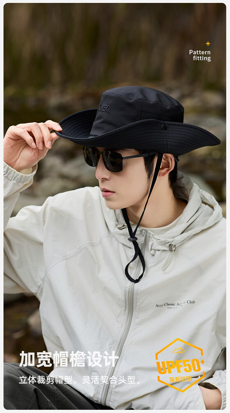 GRGN Sun Protection Hat for Men, Sun Visor Hat, Fisherman Hat, Fishing Hat, Hiking Cap, Sun Hat, Outdoor UV Protection Hat for Me 1