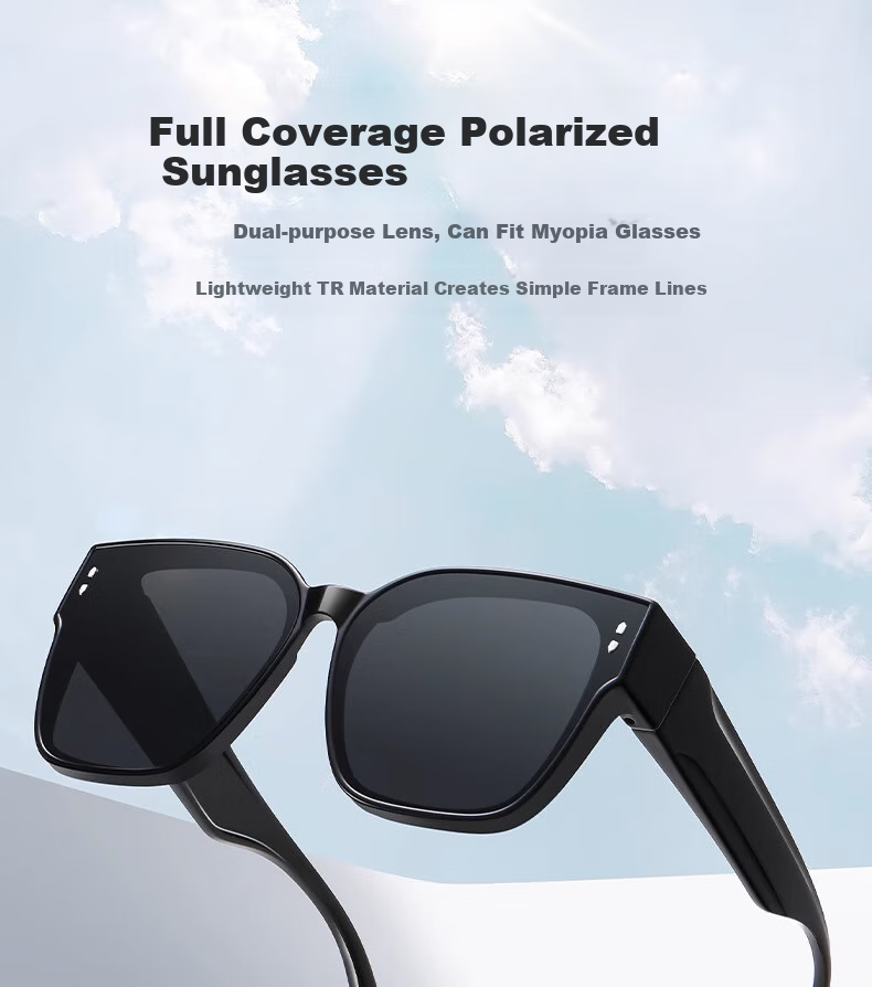 Boshide Sunglasses Case, Sunglasses Holder for Nearsighted Glasses, Driving-Specific Polarized Sunglasses Portable Case, Glossy Black 1