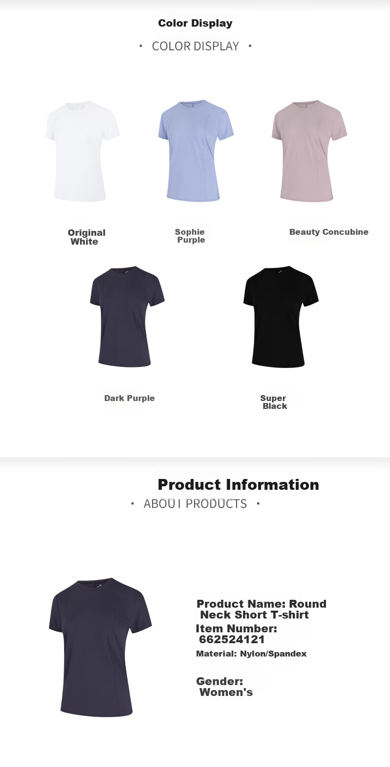 361° Women's Short-Sleeve Summer Clothing, New Cool-Feeling T-Shirt, Sun Protection Shirt, Ice Silk Athletic Running Top 662524116-2 49