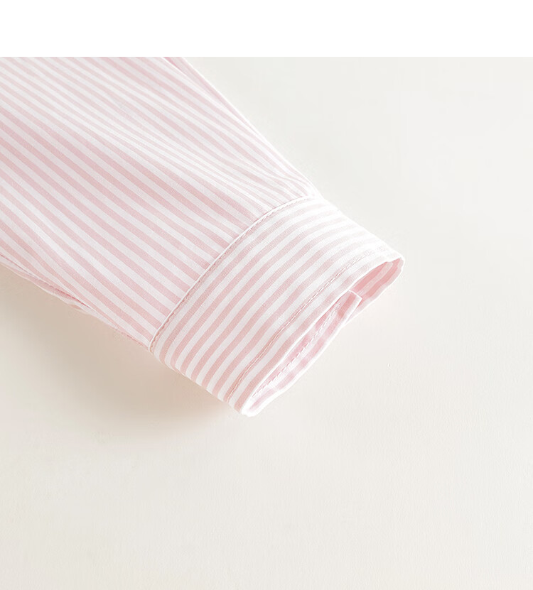 MARC&JANIE Girls' Fashion Casual Striped Shirt, Children's Pure Cotton Blouse, Spring 2025 Collection, 250178 10