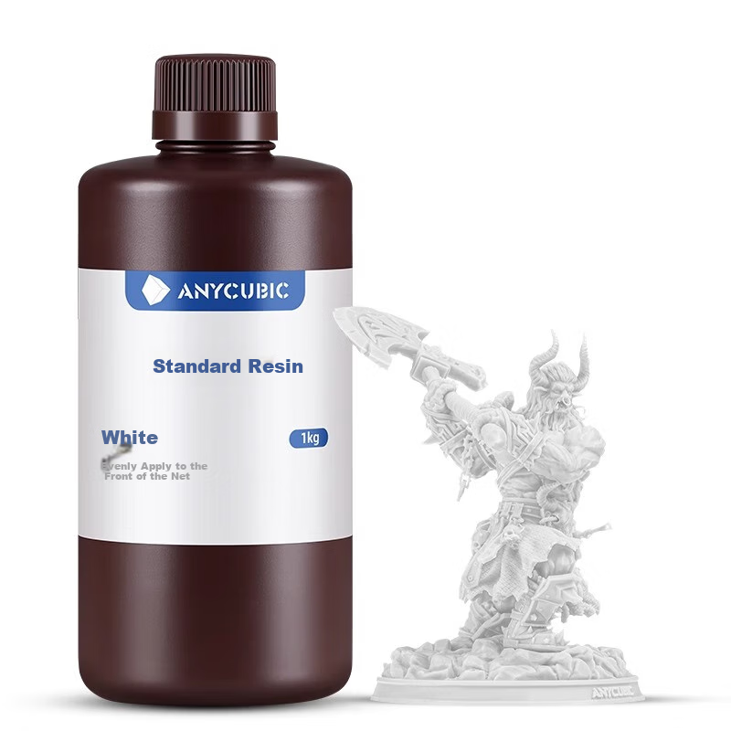 Zongweilifang Light Curing 3D Printer Standard Resin, Photosensitive Resin for 3D Printer Consumables, 1kg White