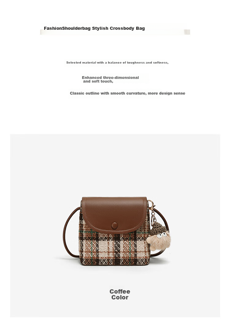 Aiqinghai Handbag for Women, Shoulder Crossbody Bag, Phone Pouch, Stylish Small Purse, Light Luxury Birthday Mother's Day Gift, Practical Present for Mom 6
