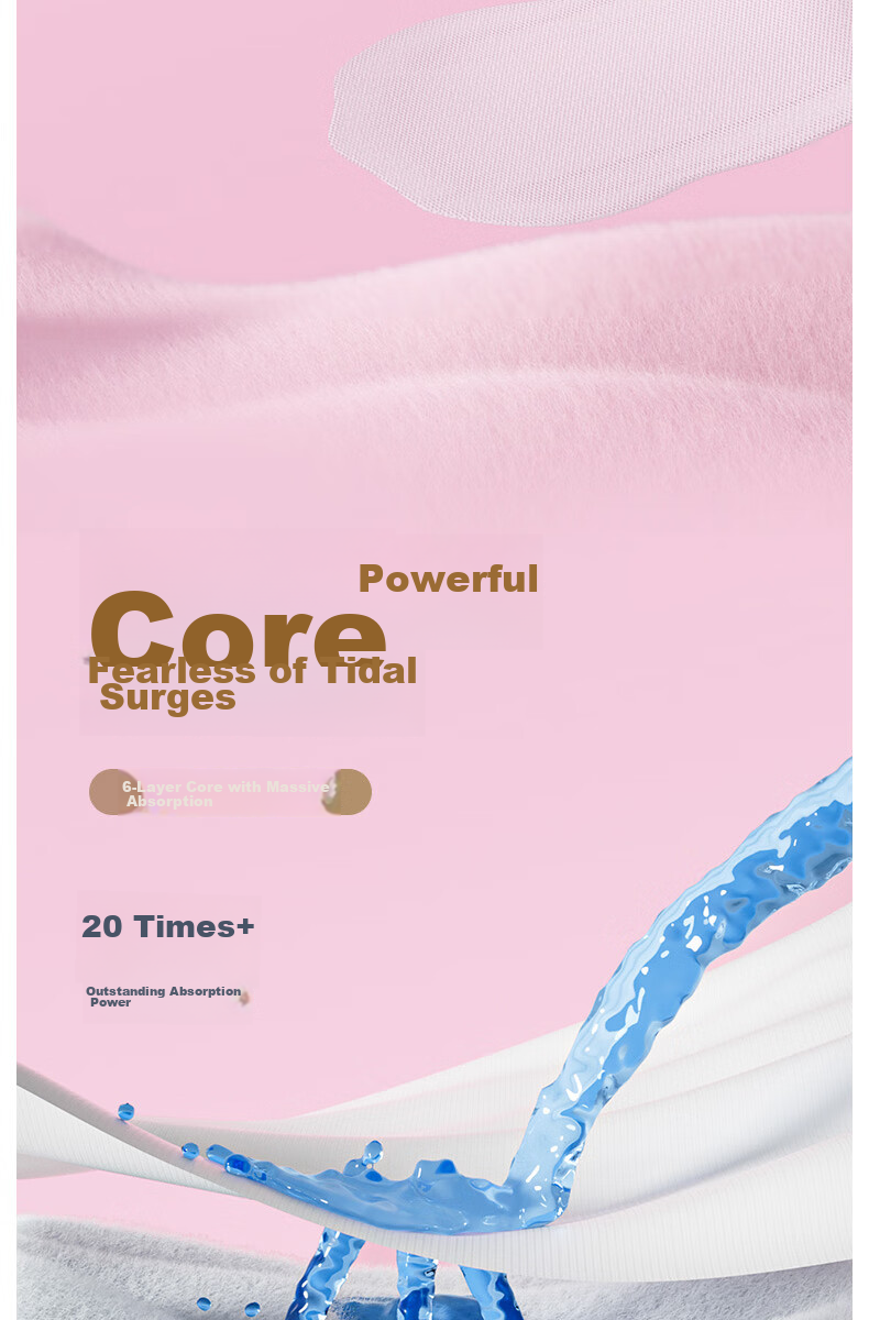 SPACE 7 Tianshan Velvet Cotton Sanitary Napkins, Ultra-Thin Pure Cotton, Breathable Night Use Menstrual Pads, 290mm, 15 Pieces [New National Standard Certified] 9