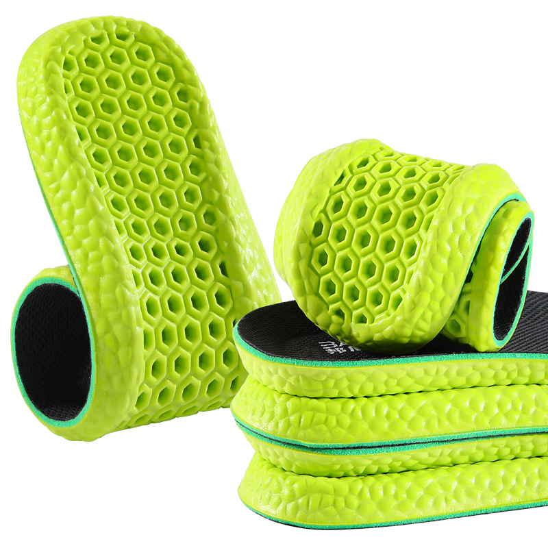 3AnGnI Odor-Resistant Men's Sweat-Absorbing Soft Cushioned Insoles Breathable Anti-Foot Odor Shock-Absorbing Sports Military Training Summer Use