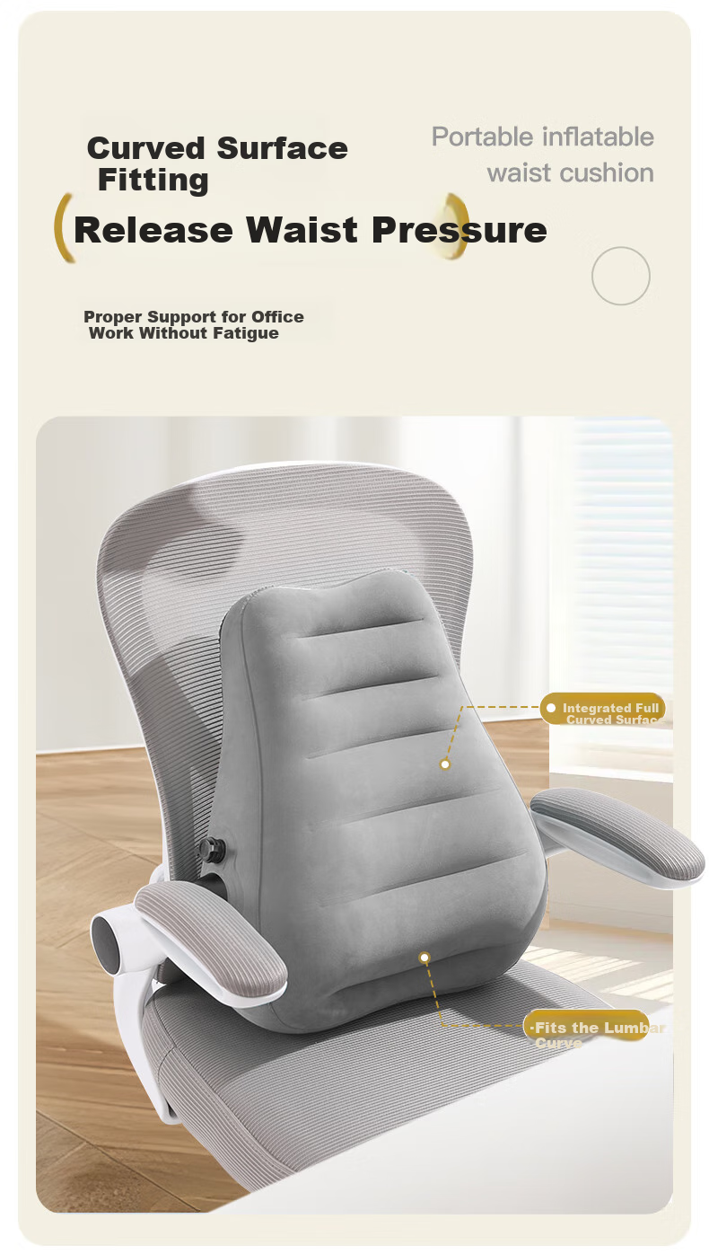 Etravel Inflatable U-Shaped Travel Neck Pillow Portable Mini Handheld Neck Support Pillow Gray 7