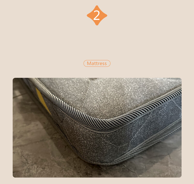 L&S Coconut Palm Fiber Mattress, Foldable Hard Coir Mat, Natural 3E Coconut Palm Fiber Mattress, CD55120*200*10cm, Medium Firmness 17