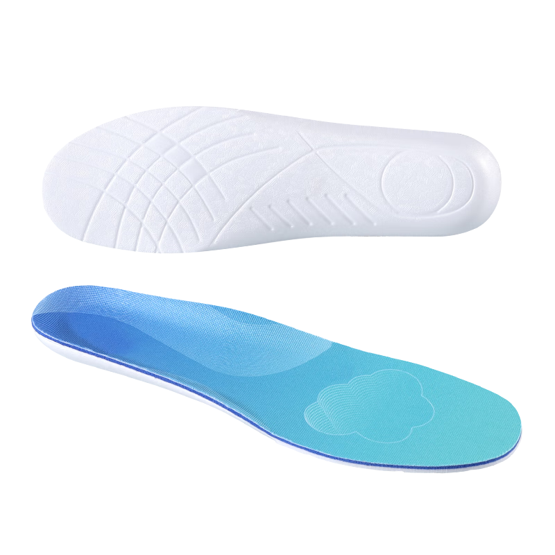 Bonny Family Sports Insoles Men Full Foot Supercritical Lightweight Sweat-Absorbing Running Women Marathon Summer Light Hong Style Size 43