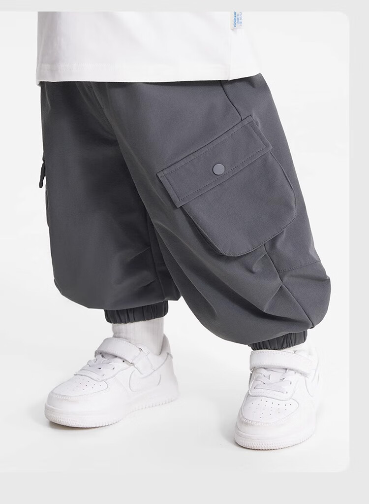 Ciciibear [Moisture-Wicking Quick-Dry Waterproof] ciciibear Baby Work Pants Spring Autumn Boys Pants 2025 New Children's Long Pants 13