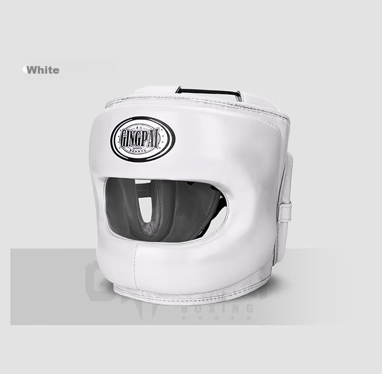 Jingpai Boxing Punching Guard, Muay Thai Protective Gear, Sanda Fighting Equipment, Full Protection for Men And Women, Enclosed Nose Bridge Design, Black, L Size 7