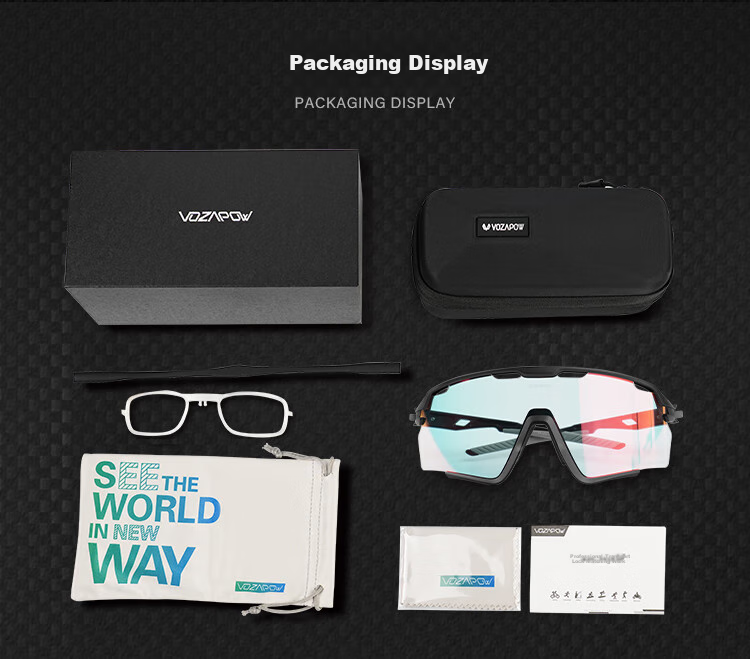 VOZAPOW Cycling Glasses with Photochromic Lenses for Day And Night Use, Road Bike Goggles, Outdoor Sports Running Hiking Glasses for Men And Wome 15
