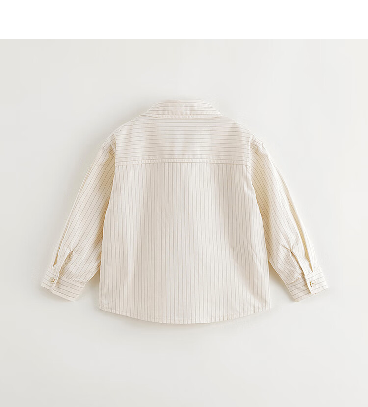 MARC&JANIE Boys' Fashion Striped Cotton Shirt Children's Pure Cotton Top Spring 2025 250103 7