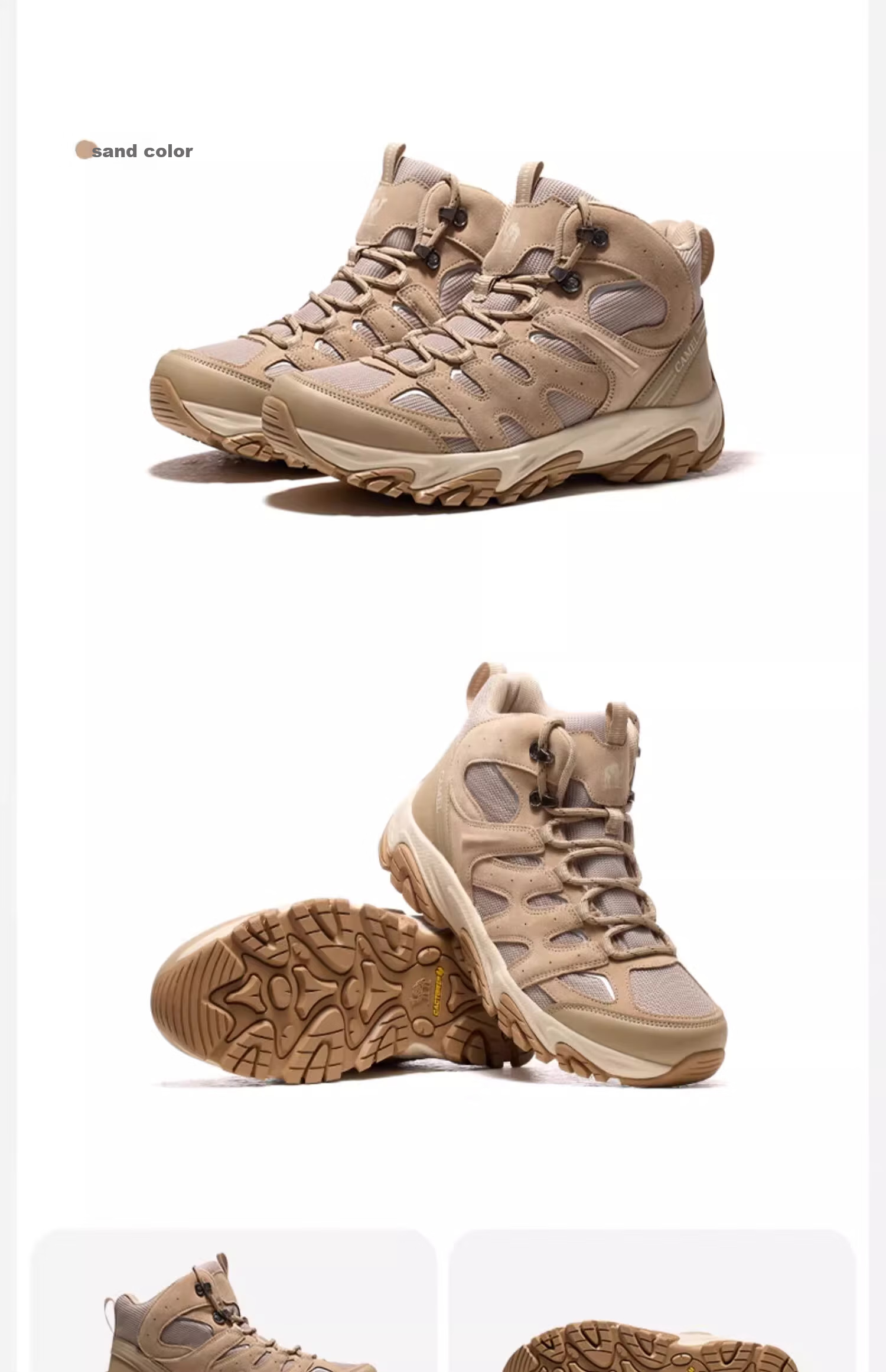 CAMEL Triumph Autumn Winter High-Top Hiking Boots Waterproof Non-Slip Outdoor Shoes for Men and Women 10