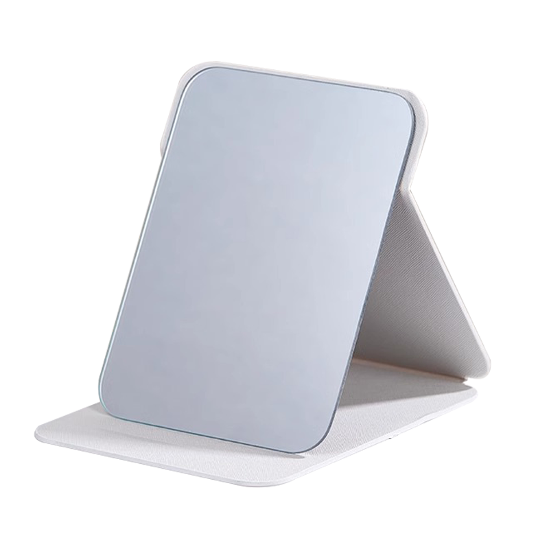 Carlo Elf Folding Dressing Mirror Makeup Mirror Student Dormitory Vanity Mirror Travel Portable White Extra Large 26*19