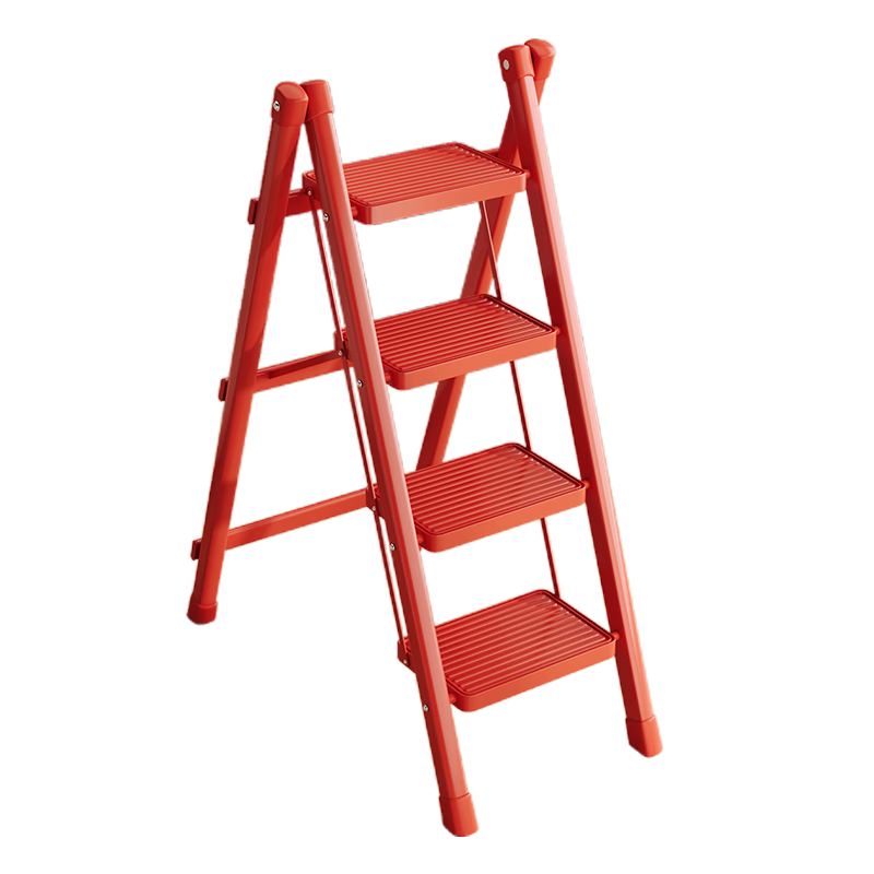 Chibailun Folding Ladder, Household A-Frame Ladder, Widened Steps, Thickened Carbon Steel Iron Ladder, Multifunctional Climbing Ladder