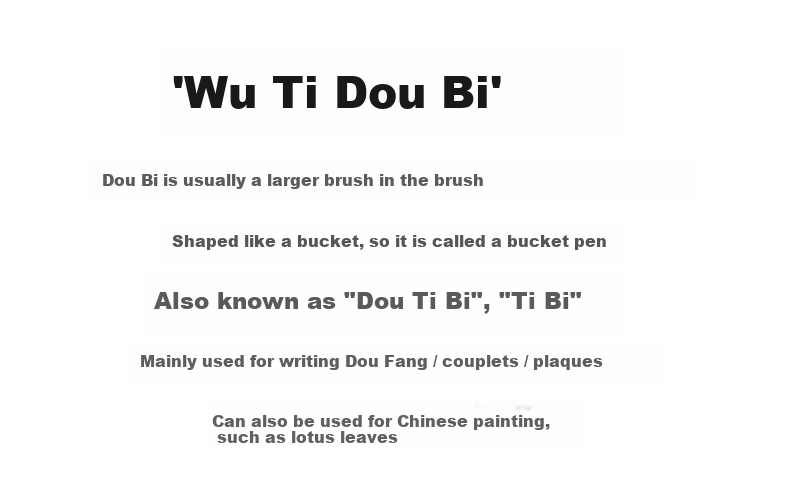 TT Wuli Wolf Hair Brush, Large Calligraphy Brush for Writing Exam Questions, Chinese Painting, Fu Character, Dou Fang Wolf Hair Large Size Brush TN-9004 1
