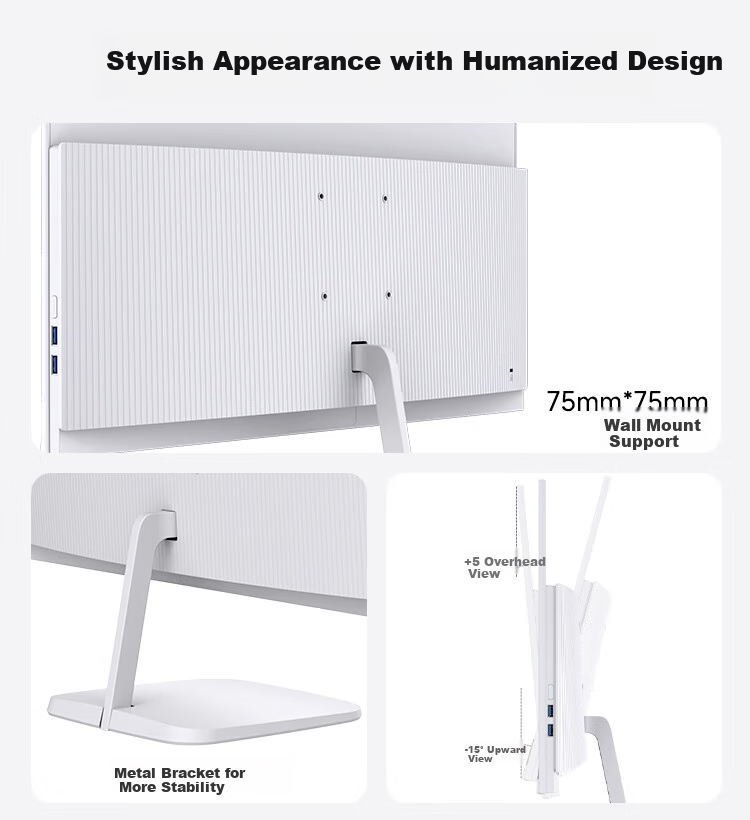 Founder 23.8-Inch All-In Desktop Computer, Commercial And Home Office Use (Quad-Core N5095, 8GB RAM + 256GB Storage, Cost-Effective Office Model) 2